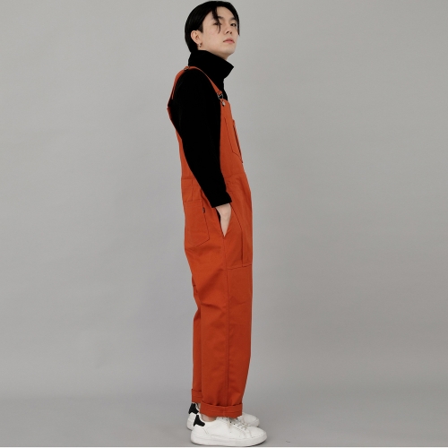 링클포켓 밴드 오버롤 WPB-613 브릭