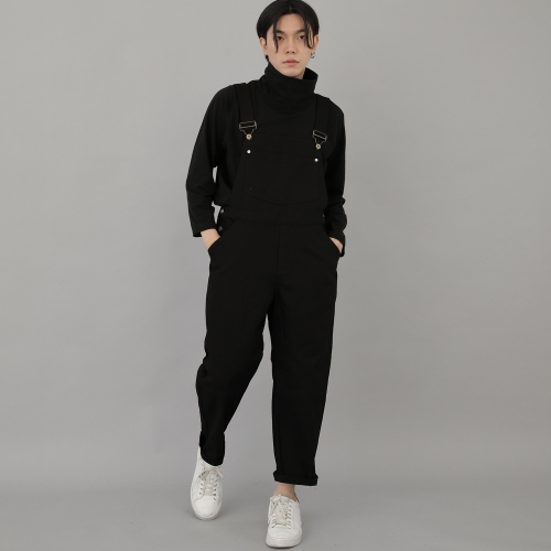 와이드 커팅크롭 오버롤 WCC-610 블랙