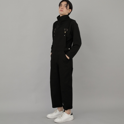 와이드 커팅크롭 오버롤 WCC-610 블랙