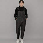 와이드 커팅크롭 오버롤 WCC-610 데님 블랙 WHS
