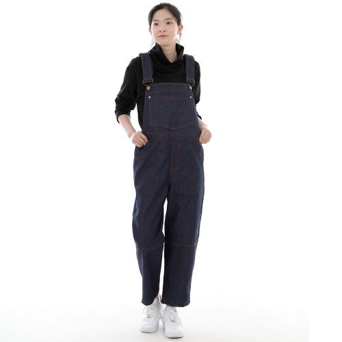 와이드 커팅크롭 오버롤 WCC-610 데님 인디고 RDS