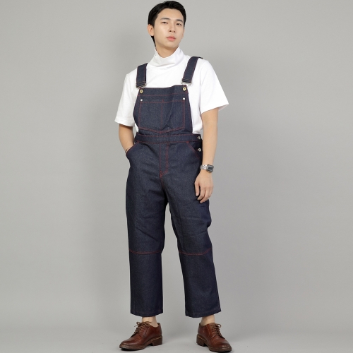 와이드 커팅크롭 오버롤 WCC-610 데님 인디고 RDS