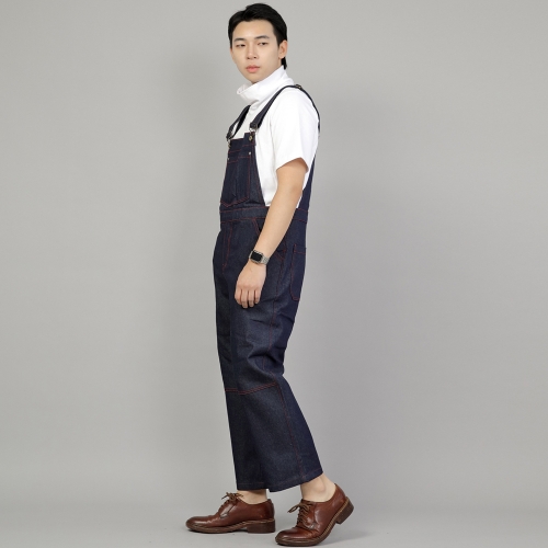 와이드 커팅크롭 오버롤 WCC-610 데님 인디고 RDS