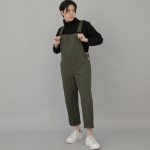 와이드 커팅크롭 오버롤 WCC-610 카키