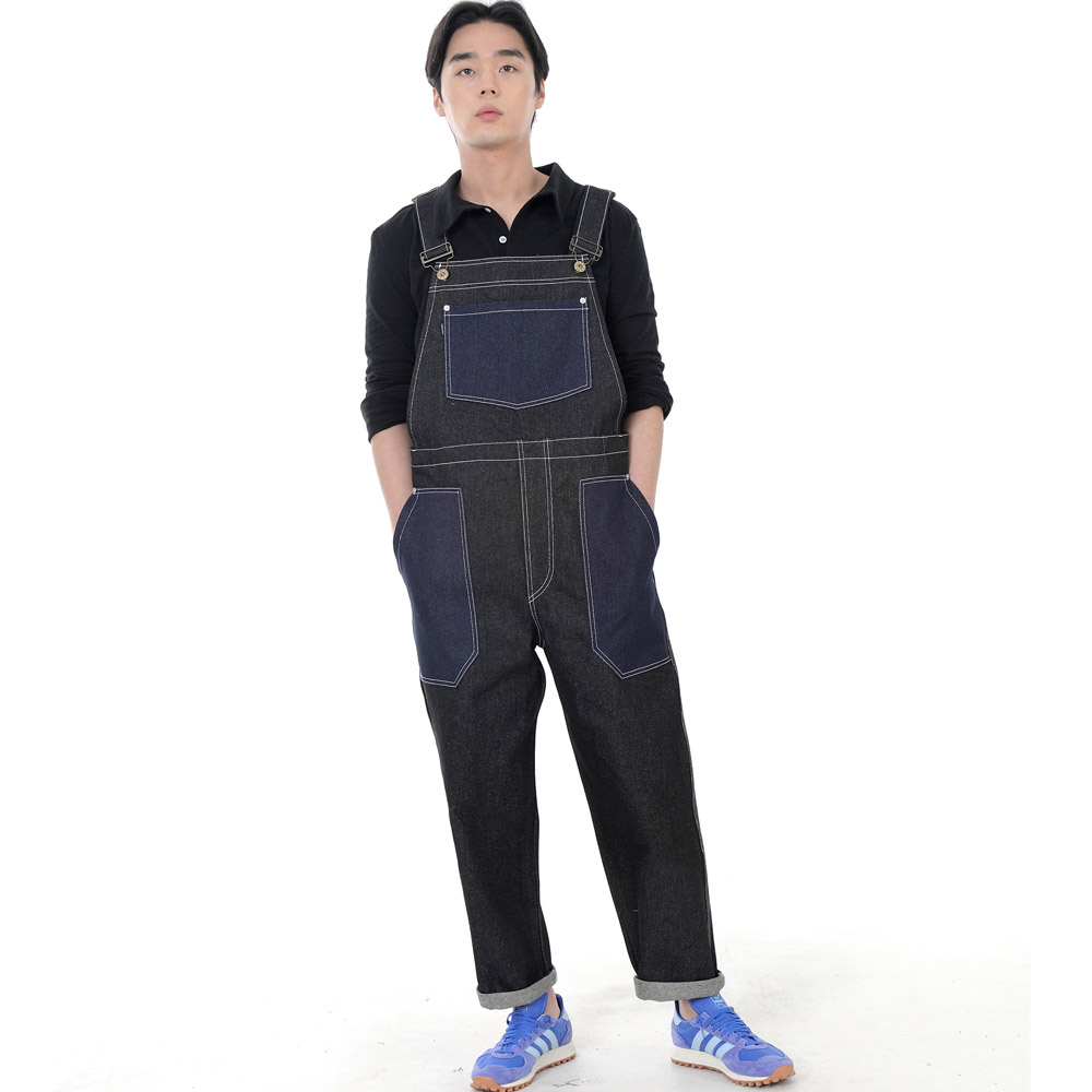 워커앤빌더 퍼티그 오버롤 WNB-605 데님 믹스블랙 WHS