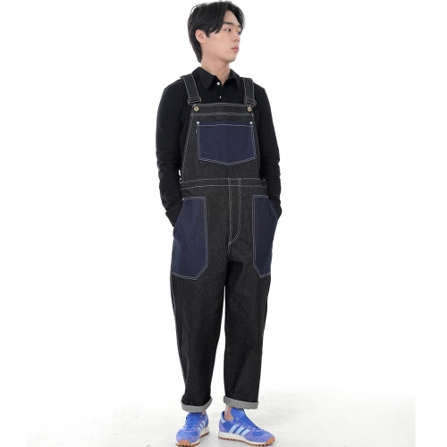 워커앤빌더 퍼티그 오버롤 WNB-605 데님 믹스블랙 WHS