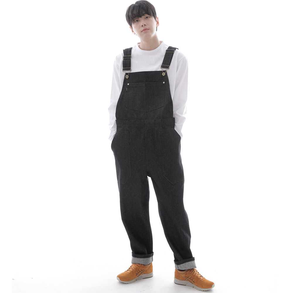 워커앤빌더 퍼티그 오버롤 WNB-605 데님 블랙 BKS