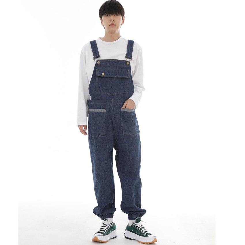 커버빕 오리엔탈 조거 오버롤 CO-603J 데님 미디엄블루 BRS