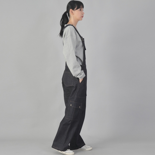 클래식 카고 EX 와이드 오버롤 CCW-615 데님 내추럴인디고