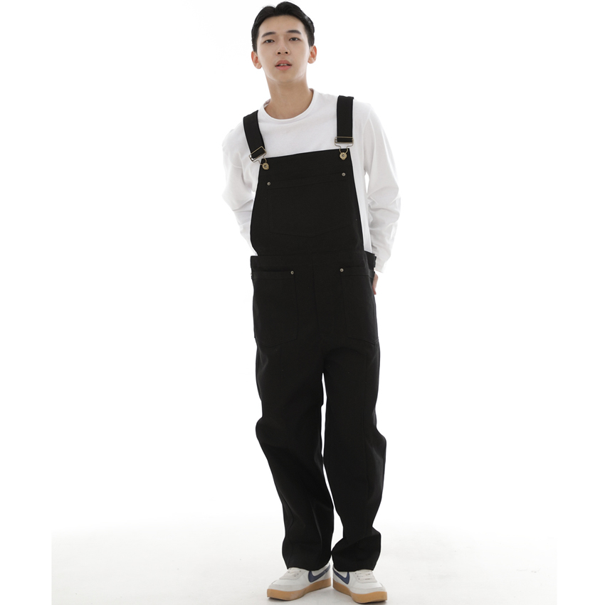 펜타곤 핀턱 오버롤 PP-604 블랙