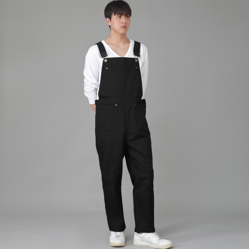 펜타곤 핀턱 오버롤 PP-604 블랙