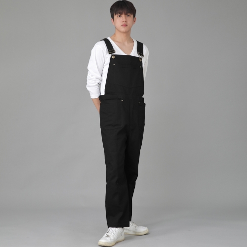 펜타곤 핀턱 오버롤 PP-604 블랙