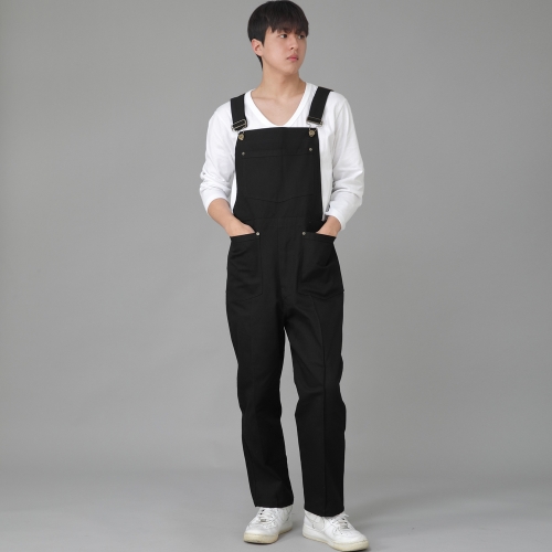 펜타곤 핀턱 오버롤 PP-604 블랙
