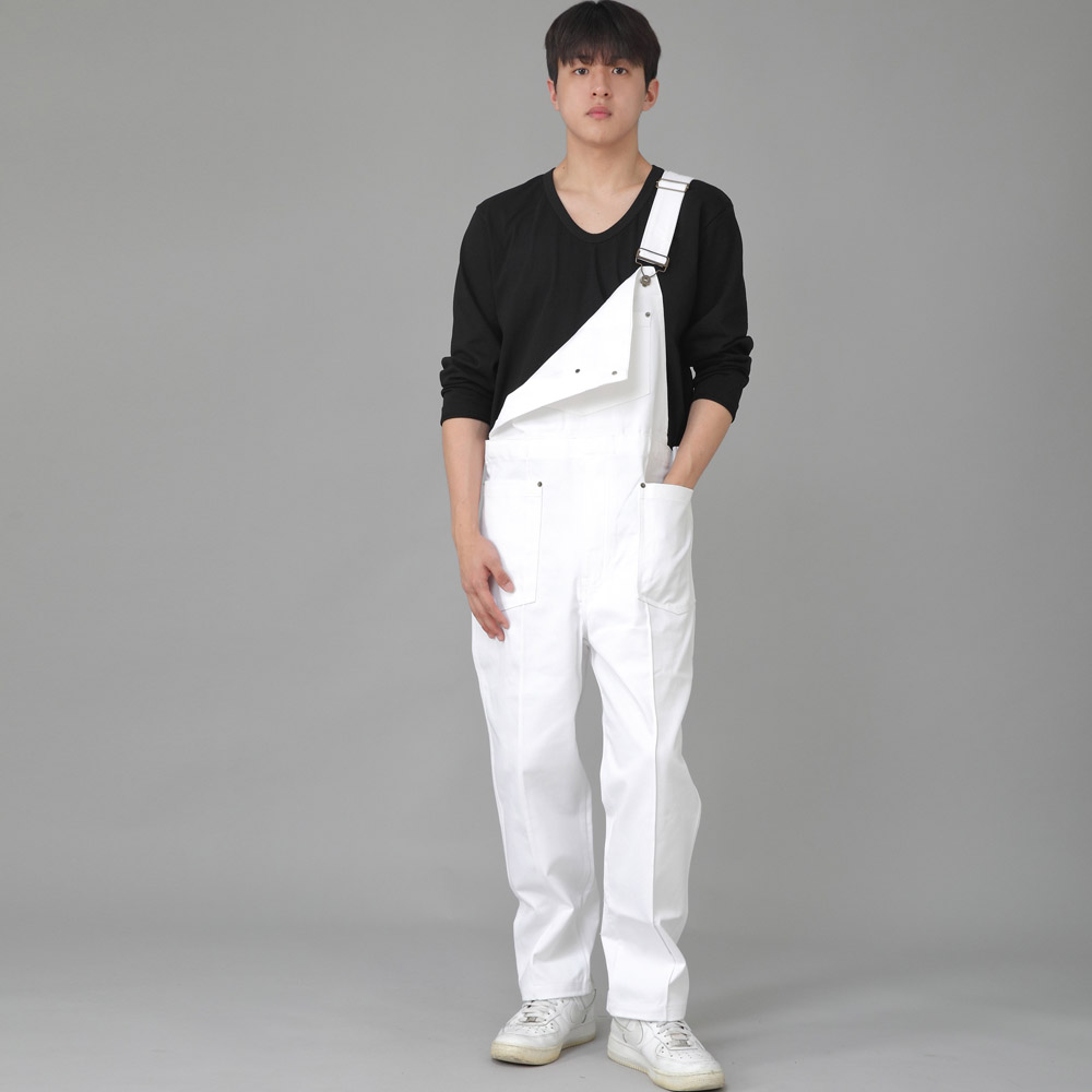 펜타곤 핀턱 오버롤 PP-604 화이트