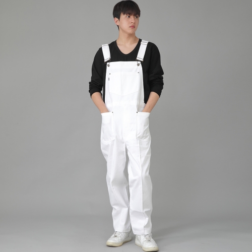 펜타곤 핀턱 오버롤 PP-604 화이트