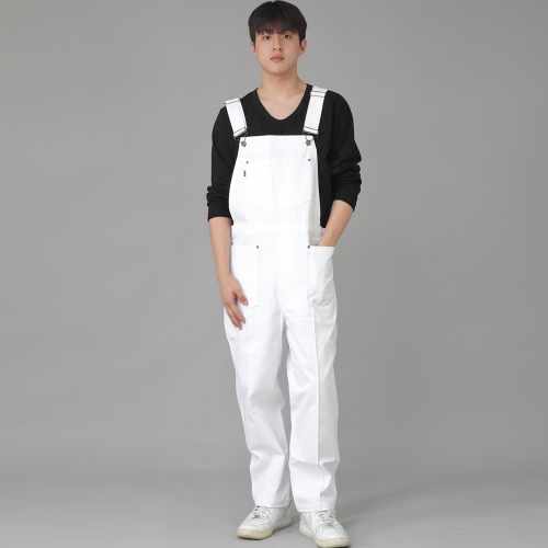펜타곤 핀턱 오버롤 PP-604 화이트