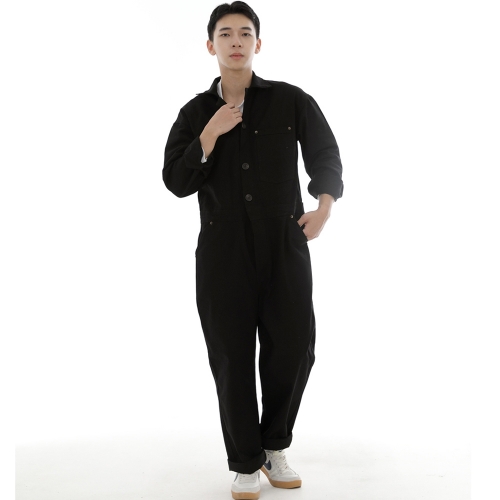 센스워커 테이퍼드 점프슈트 SWT-503 블랙