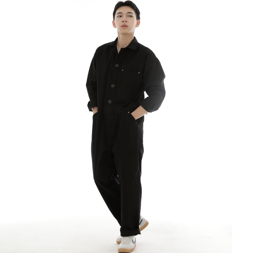 센스워커 테이퍼드 점프슈트 SWT-503 블랙