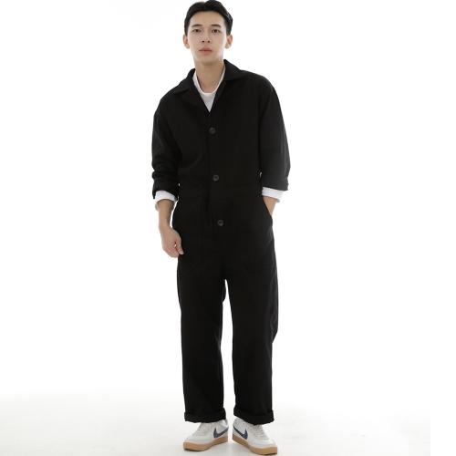 센스워커 테이퍼드 점프슈트 SWT-503 블랙