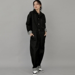 센스워커 테이퍼드 점프슈트 SWT-503 데님 블랙 BRS