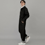 센스워커 테이퍼드 점프슈트 SWT-503 데님 블랙 BRS