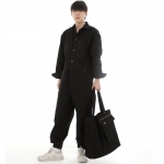 센스워커 테이퍼드 조거 점프슈트 SWT-503J 블랙