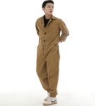 센스워커 테이퍼드 조거 점프슈트 SWT-503J 카멜