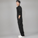 센터버튼앤집업 테이퍼드 점프슈트 CBZ-505 블랙