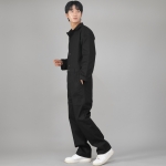센터버튼앤집업 테이퍼드 점프슈트 CBZ-505 블랙