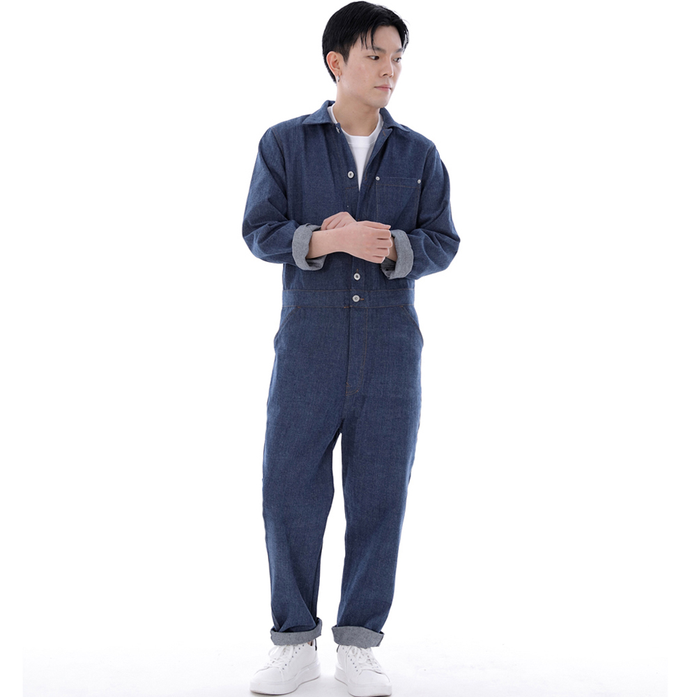 시티보이 버튼 점프슈트 CBB-507 데님 미디엄블루 BRS