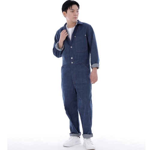 시티보이 버튼 점프슈트 CBB-507 데님 미디엄블루 BRS