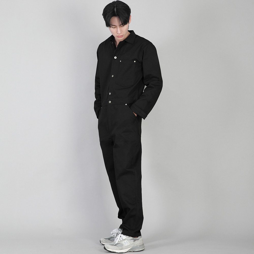 시티보이 버튼 점프슈트 CBB-507 블랙