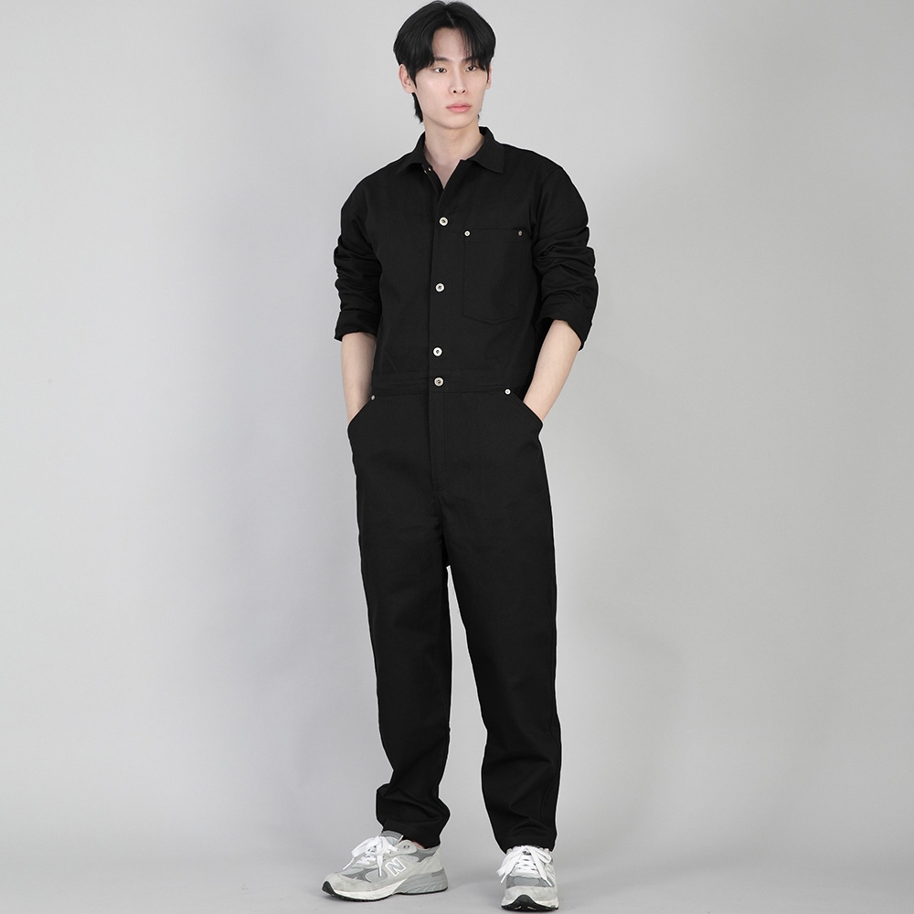 시티보이 버튼 점프슈트 CBB-507 블랙