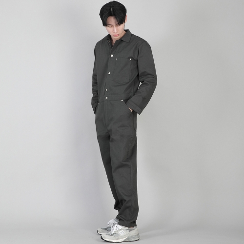 시티보이 버튼 점프슈트 CBB-507 차콜그레이