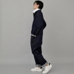오버라운드 테이퍼드 카고 점프슈트 OT-502C 데님 인디고