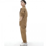 오버라운드 테이퍼드 카고 점프슈트 OT-502C 카멜
