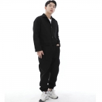 오버라운드 테이퍼드 카고조거 점프슈트 OT-502CJ 블랙
