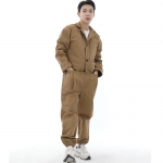 오버라운드 테이퍼드 카고조거 점프슈트 OT-502CJ 카멜