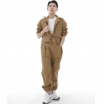 오버라운드 테이퍼드 카고조거 점프슈트 OT-502CJ 카멜