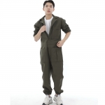 오버라운드 테이퍼드 카고조거 점프슈트 OT-502CJ 카키