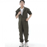 오버라운드 테이퍼드 카고조거 점프슈트 OT-502CJ 카키