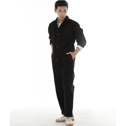 오버라운드 퍼티그 점프슈트 OF-501 블랙