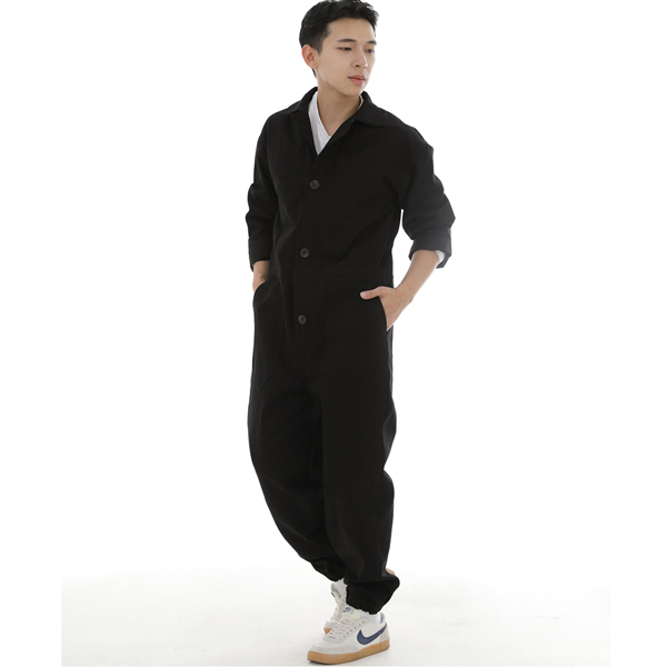 오버라운드 퍼티그 조거 점프슈트 OF-501J 블랙