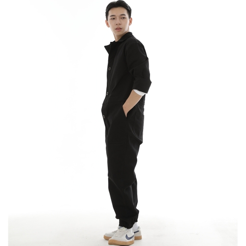 오버라운드 퍼티그 조거 점프슈트 OF-501J 블랙