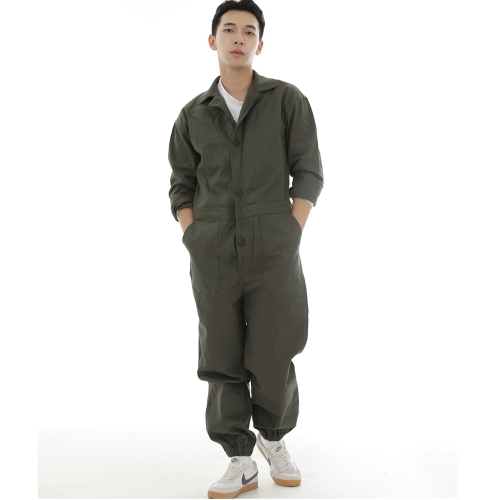 오버라운드 퍼티그 조거 점프슈트 OF-501J 카키