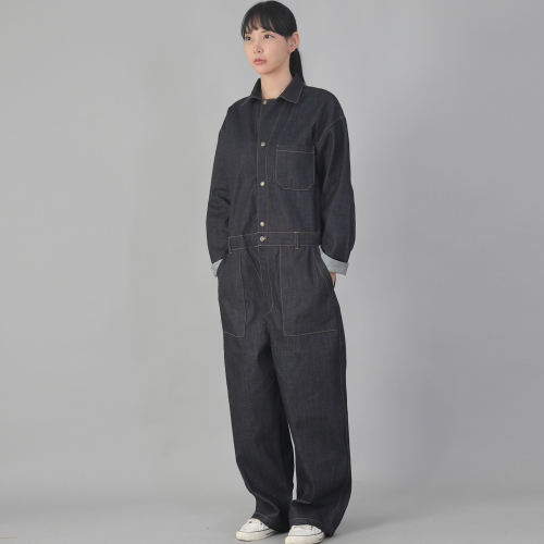 클래식 EX 와이드 점프슈트 CWF-521 데님 내추럴인디고