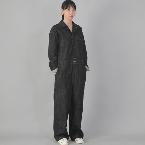 클래식 EX 와이드 점프슈트 CWF-521 데님 블랙