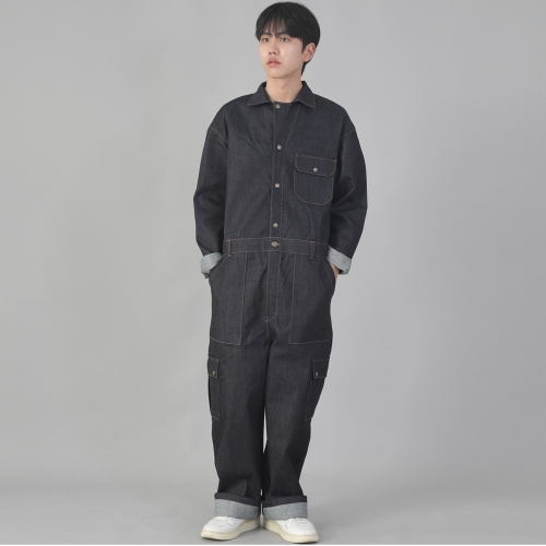 클래식 EX 와이드 카고 점프슈트 CWC-520 데님 내추럴인디고