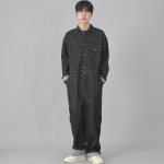 클래식 EX 와이드 카고 점프슈트 CWC-520 데님 블랙