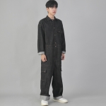 클래식 EX 와이드 카고 점프슈트 CWC-520 데님 블랙